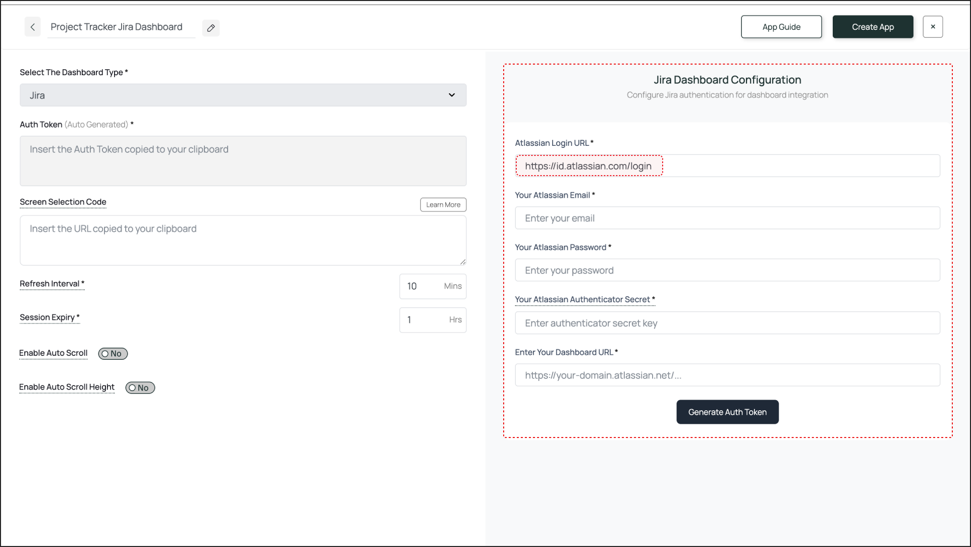 Jira Configuration Fields
